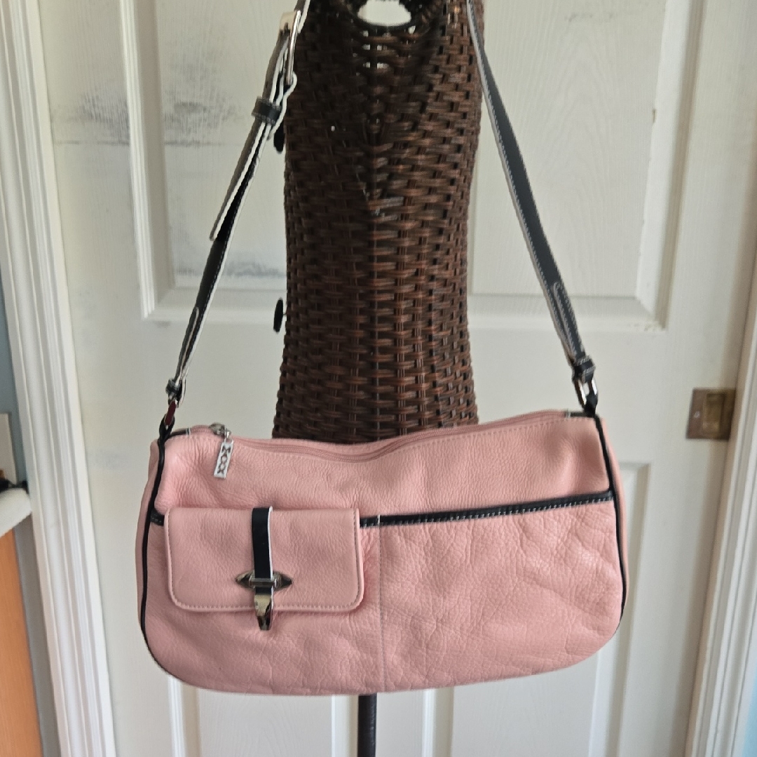 Maxx New York Pink And Black Shoulder Bag